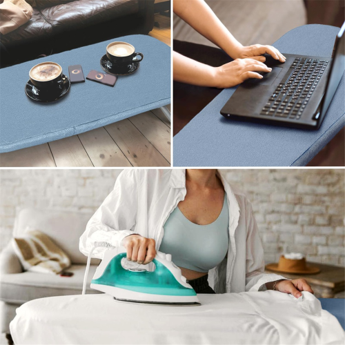 Pequena tábua de passar de mesa com capa e acolchoado 2