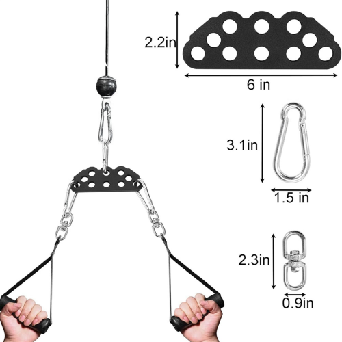 Αξεσουάρ LAT Pulldown, Εξαρτήματα μηχανήματος με καλώδια 1