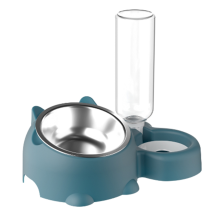 Water Bowl Set 16 Degree Tilted Dog Dish with Water Dispenser B