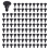 7mm Hole Plastic Rivets Fastener Car Bumper Push Clips 100 Pcs 1