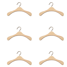 10 peças de cabides de madeira para bonecas BJD 1/4