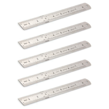 Righello di Acciaio Inossidabile 20cm Cancelleria Scuola Bambini