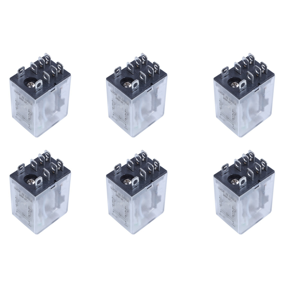 Jqx-13F Ly2 Dc 12V Coil 8-Pin Dpdt Led Electromagnetic Relay Green 4854095344954