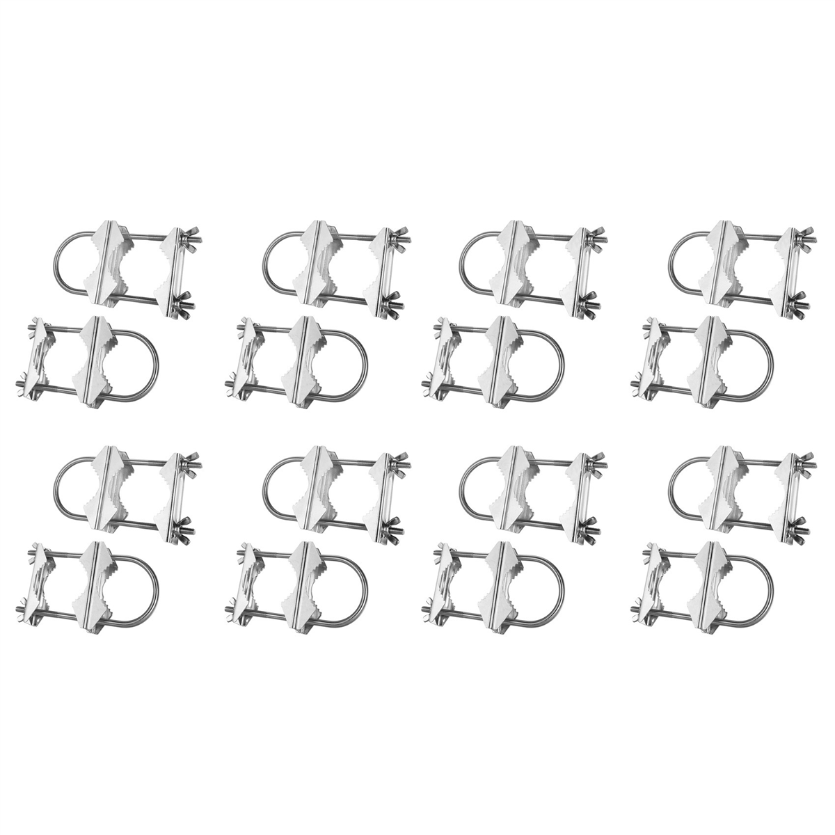 Staffa A V Per Antenna TV E WiFi, Doppio Morsetto Per Tubi Da 24 A 54 Mm, Kit Resistente Per Montaggio Esterno
