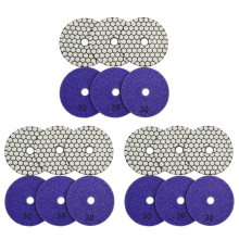 6Pcs Dia 4inch/100mm Grit 30 Diamond Dry Polishing Pads for