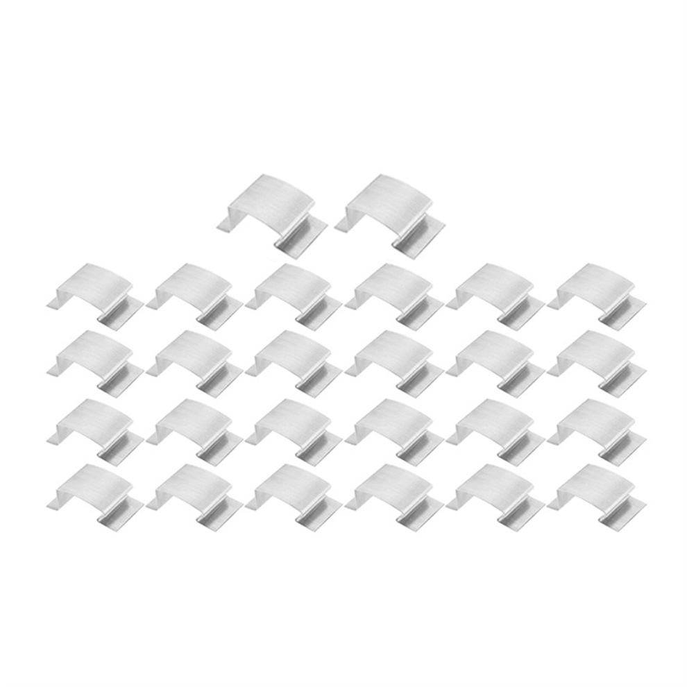 Lot de 50 clips de fixation pour serre en acier inoxydable