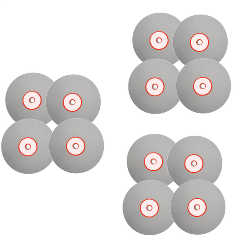 Conjunto de 4 discos de polimento de diamante com grãos 600, 800, 1200 e 3000, diâmetro de 6 polegadas