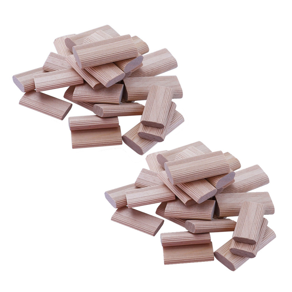 100 Pieces of 8mm Domino Wooden Dowel Connectors, Beech Wood Plugs-image-OPC-PHSYTRH-NEW