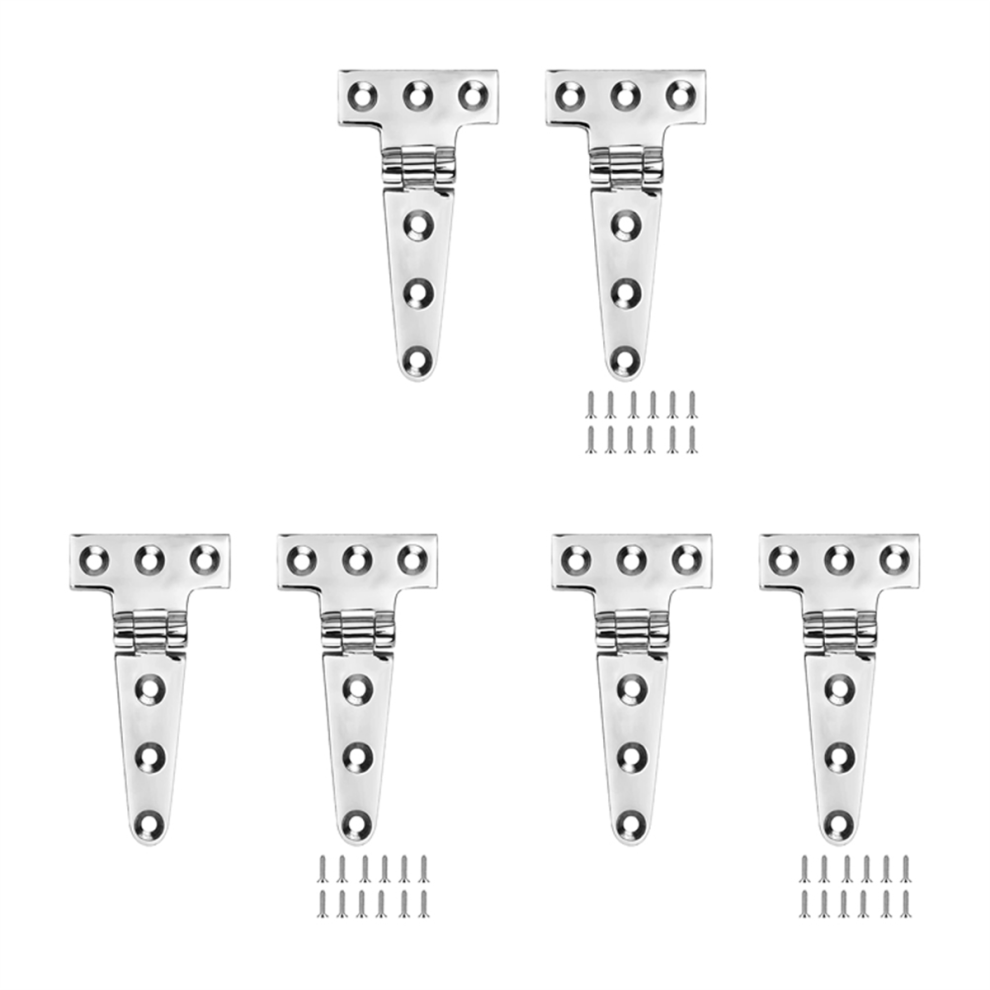 Marine Grade T Hinges, Boat Hinges, 4 Inch X 2 Inches, No Noise 4854095353130