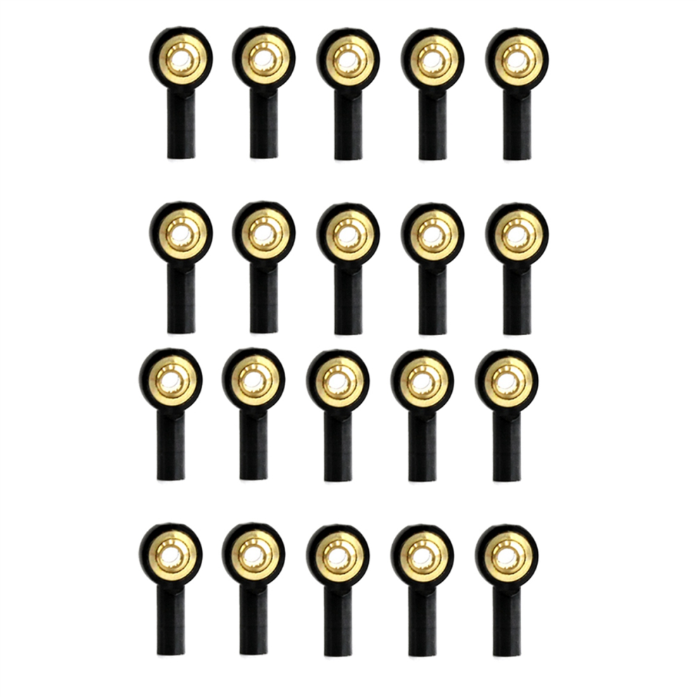 10 Pezzi Di Tiranti Terminali In Metallo M2 Per Parti Di Aggiornamento Di Auto E Barche Rc, Neri
