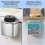 Compost Bin 1.05 Gallon Wall Mounted Trash Can with Lid, Garbage Can 3