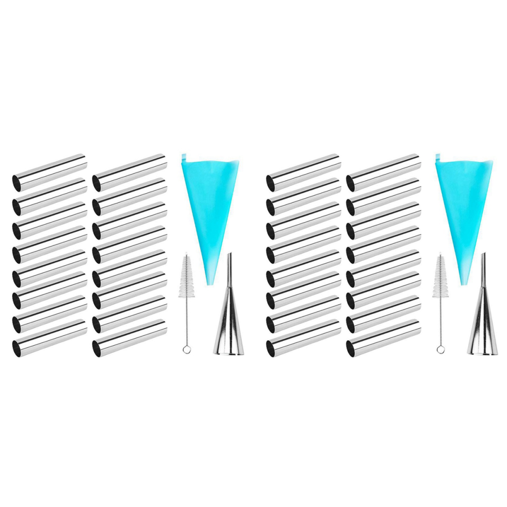 Set Di 19 Stampi Per Tubi Di Cannoli