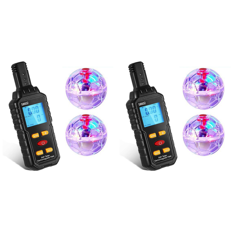 Ghost Equipment Kit, Emf Meter With 2 Motion Light Up Catballs 4854095354298