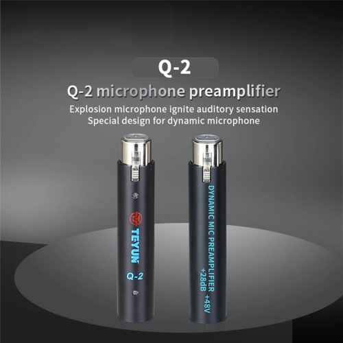 Q2 28Db Gain Dynamic Microphone Amplifier Μεταλλική Δομή Q-2 για Ζωντανά 1