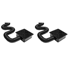 Vangbak regenpijp-afvoeradapter voor terras, grond en gazon