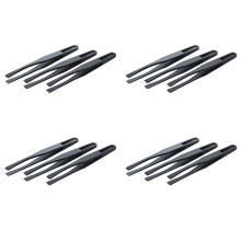 115 mm tip zwarte kunststof antistatische pincetten 3 stuks
