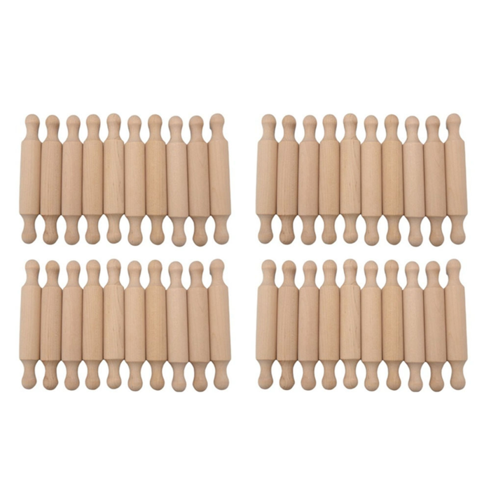 Photos - Other Toys Markenlos 20PCS Mini Rolling Pins for Crafts, Small Wooden Dough Roller 
