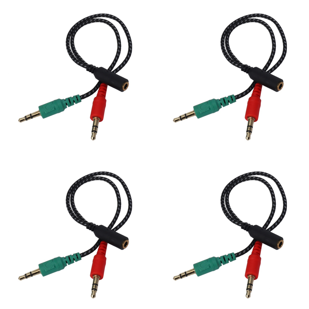 Earphone Adapter For Pc Audio & Mic, 3.5Mm Female To Dual 3.5Mm Male 4854095367113