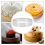 4 Pcs Circular Porous Bottom Tower Pie Cake Mould ,10cm 5