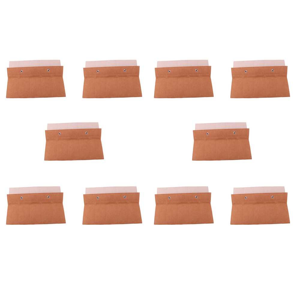 Markenlos Beige/Brown Organizer Sunglasses Storage 15 Slot Eyewear Holder +