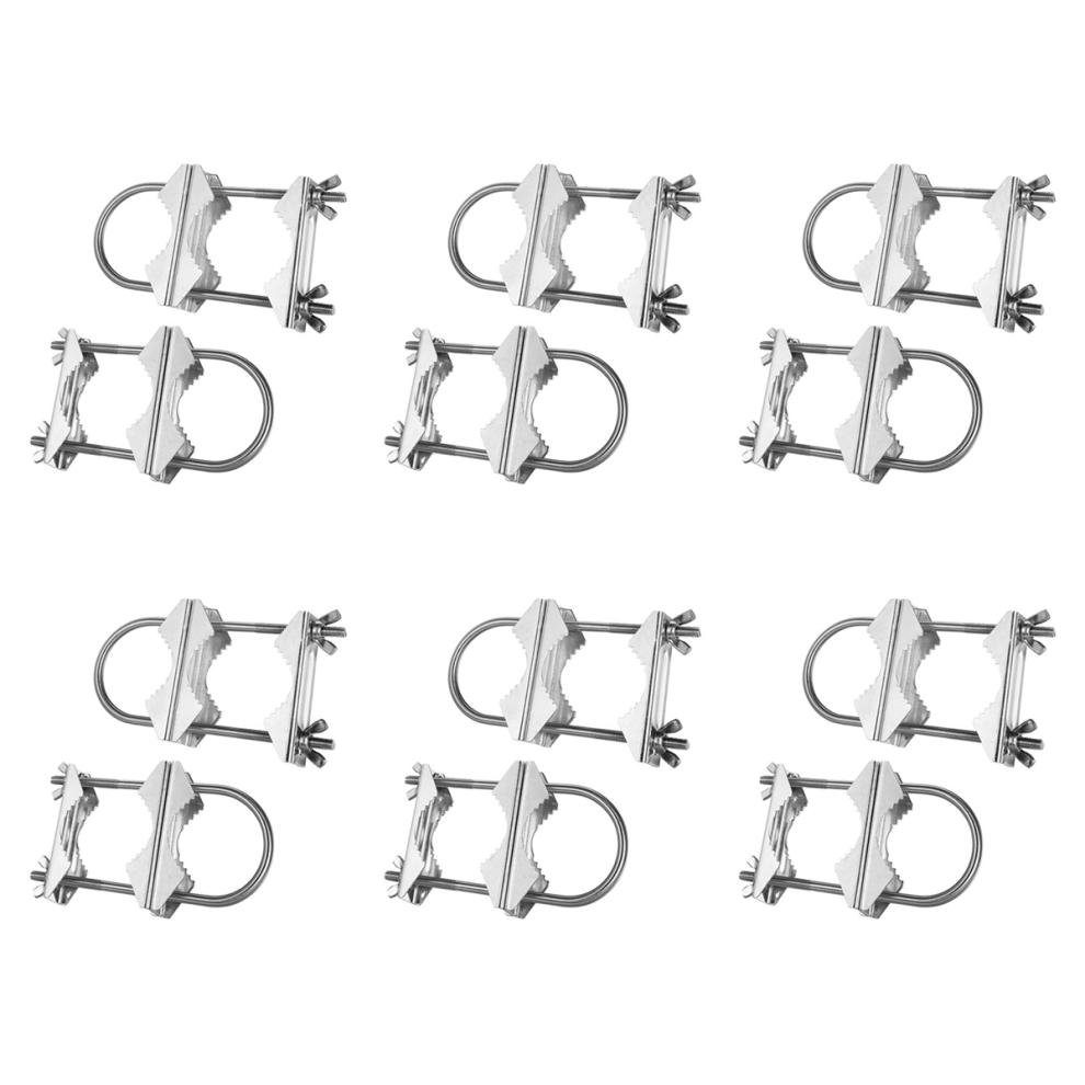 Double Antenna Mast Clamp V Jaw Block With U Bolts For Tv,Cb,Ham 4854095366574