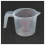 500ml Lab Measuring Jug Pitcher Plastic Handle Pour Spout Container 2