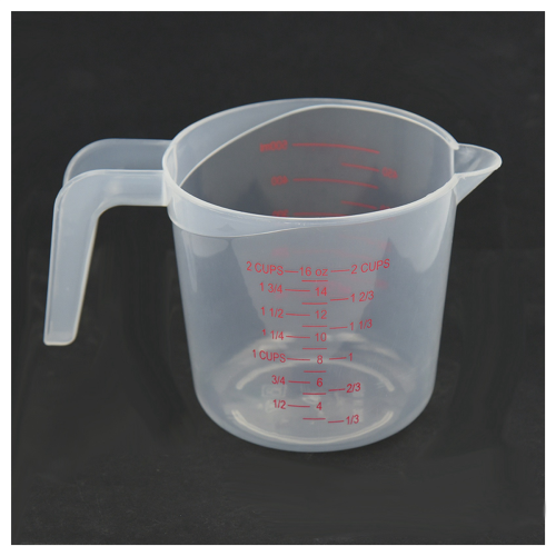 500ml Lab Measuring Jug Pitcher Plastic Handle Pour Spout Container 1
