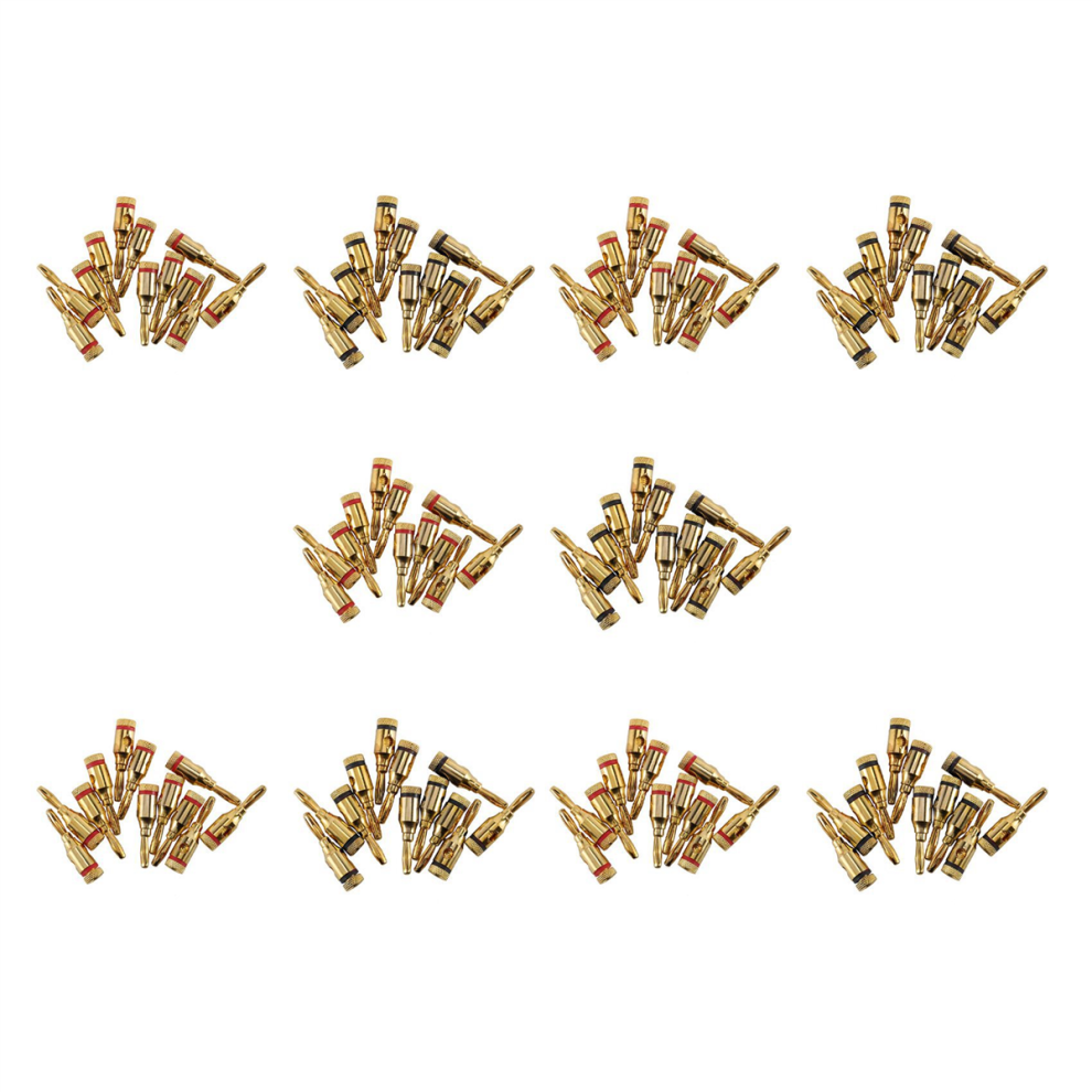 Spine A Banana Con Vite Aperta, Connettori Placcati Oro 24K, Connettore Jack Audio