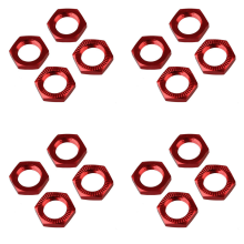Wheel Hex Hub Nut Cover N10177 for RC1:8 Model Car,Red