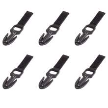 Tauchschneider-Handschnur mit zusätzlichen Klingen für Wandersport, Schwarz