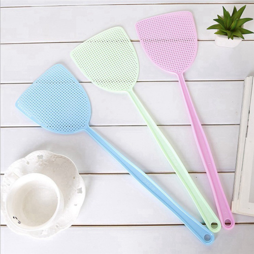 10 Pack Plastic Long Handle Fly Swat for Mosquito Multi-Color Random 1