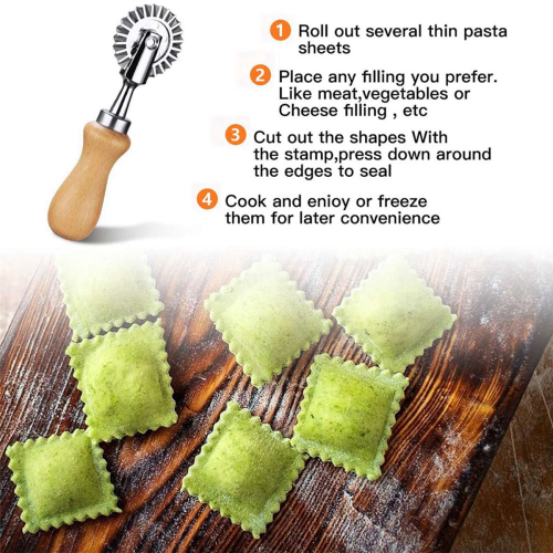 Teigrädchenschneider - Nudelschneiderrad - Ravioli-Crimpschneider 2