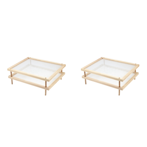 Stackable Food Dryer with Net Wooden Pasta Herb Drying Racks