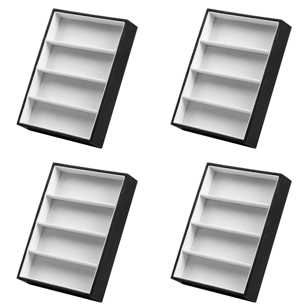 Espositore Per Occhiali Da Sole, Custodia Per Occhiali, Espositore Per Occhiali Da Sole A 4 Griglie - Nero