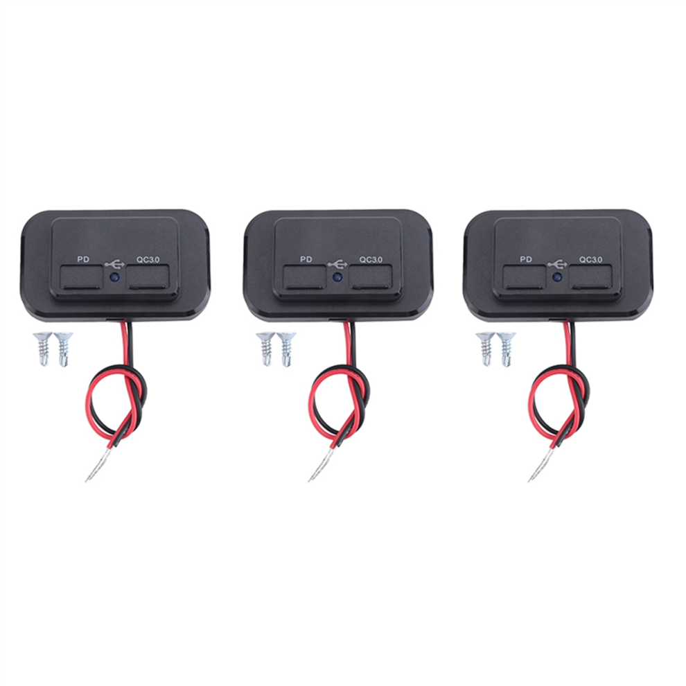 Usb+Pd Car Charger Socket 12V/24V Usb Charging Splitter Power-Adapter 4854095370083