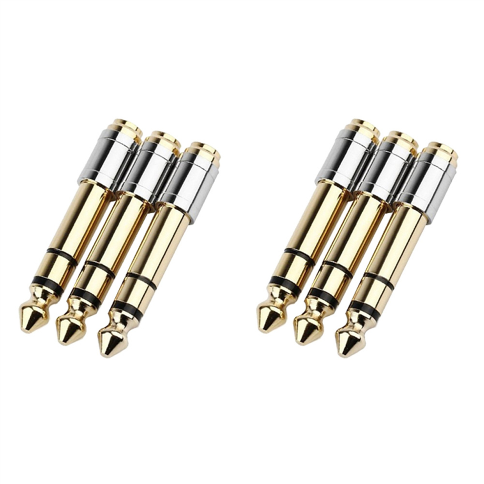 3Pc 6.35Mm To 3.5Mm Converters Gold 4854095369971