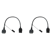 Černý vstupní kabel Aux, vhodný pro