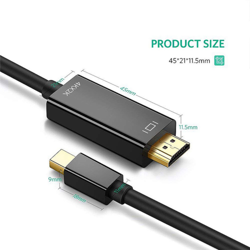 Καλώδιο Mini DP σε 6 πόδια για Air/Pro, οθόνη, προβολέα 1