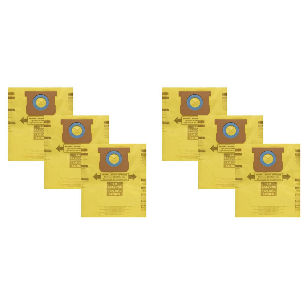 Confezione Da 3 Sacchetti Filtro Per Aspirapolvere Tipo H Per Aspirapolvere Da 5-8 Galloni