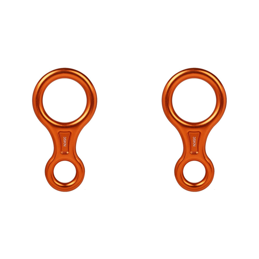 Markenlos Aluminum Alloy Downhill Equipment For Climbing Device, Orange