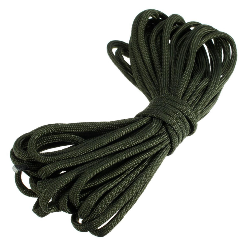 Σχοινί αλεξίπτωτου Paracord με 7 σχοινιά, πράσινο Μήκος: 15 μέτρα 1