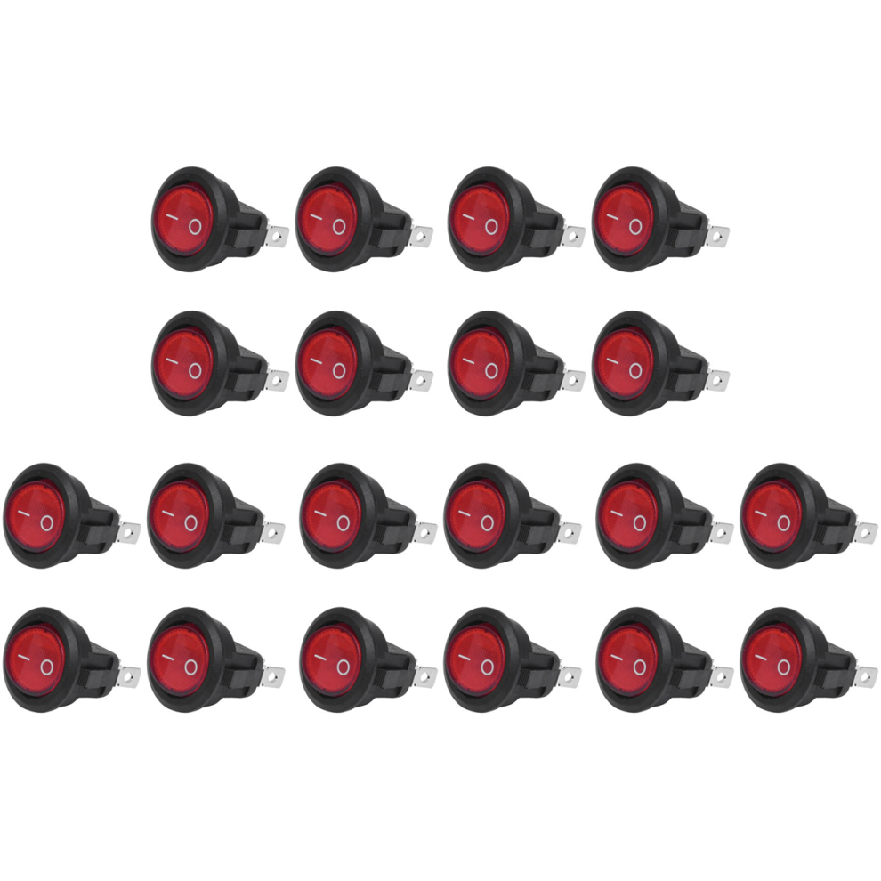 Interrupteur A Bascule Bipolaire On Off Rouge 3 Broches 220V 4854095376016