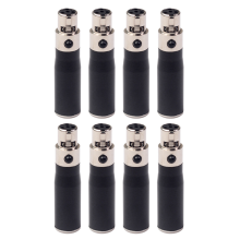 Adaptador XLR de 3 pinos macho para 4 pinos fêmea para microfone e alto-falante