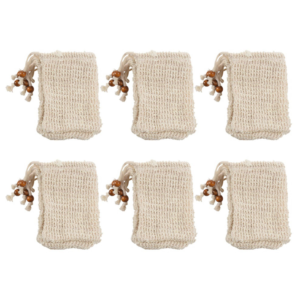 5 Pack Exfoliating Soap Bag Natural Soap Saver