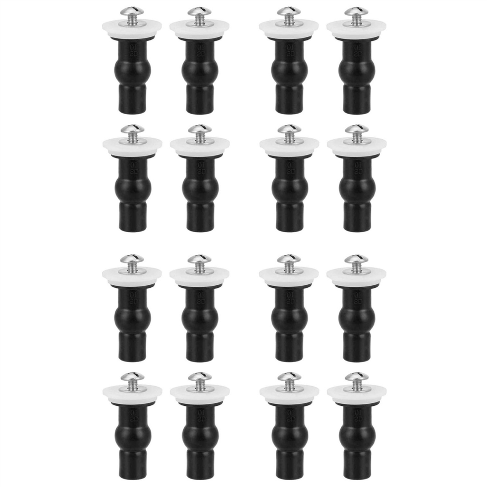 4 Pack Toilet Seat Hinges Bolt Expanding Rubber Top Nuts Screw 4854095380617