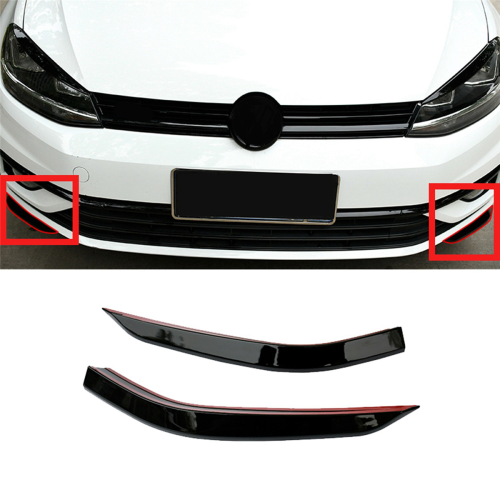 for Golf 7.5 2018-2020 Car Front Bumper Lip Side Surround Spoiler 1