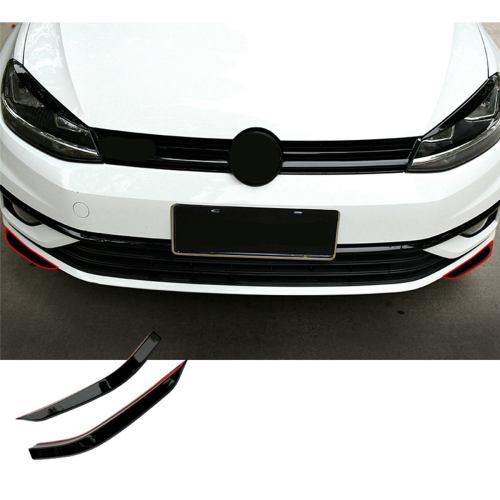 for Golf 7.5 2018-2020 Car Front Bumper Lip Side Surround Spoiler 2
