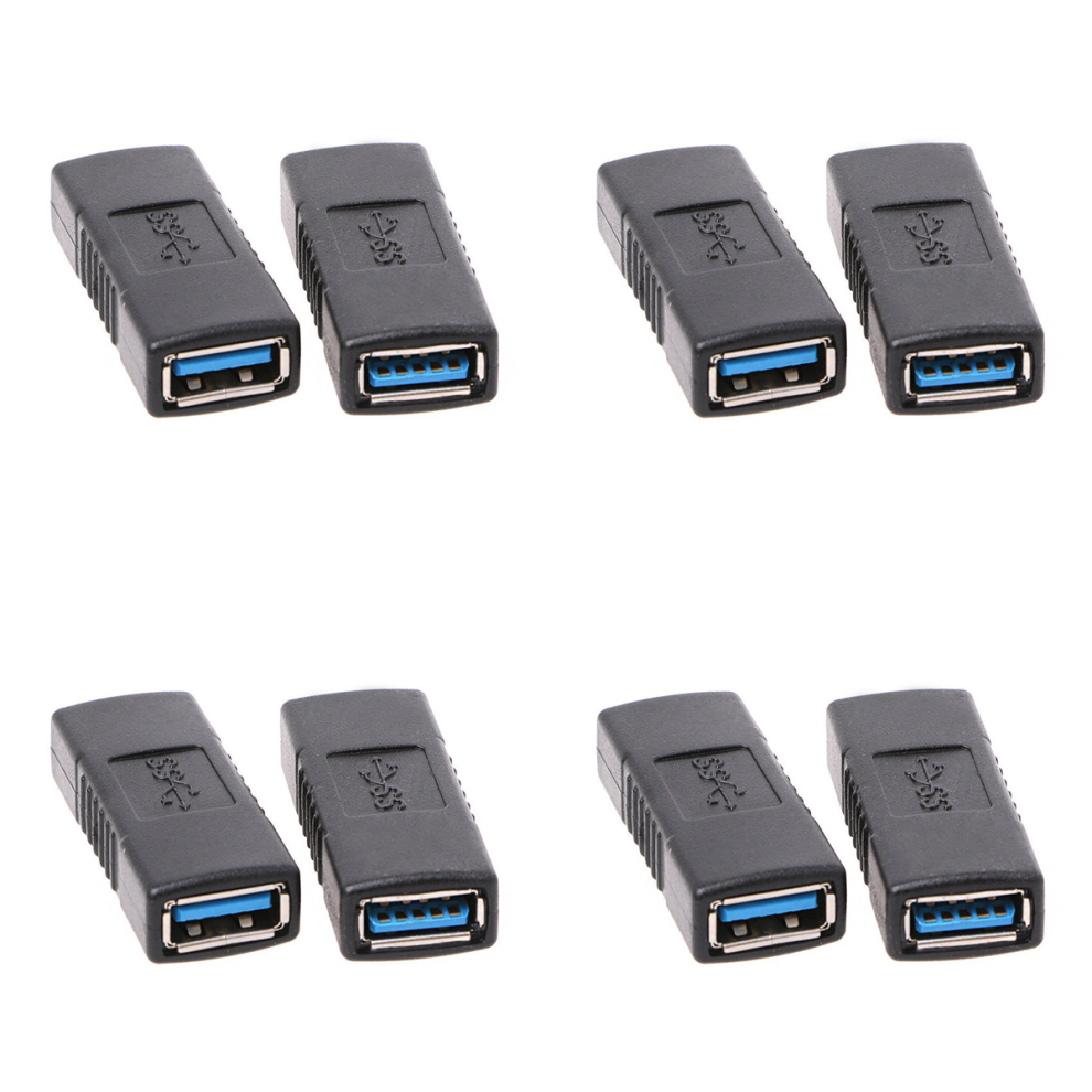 2Pcs Usb 3.0 Type A Female To Female Adapter Coupler Connector 4854095378911