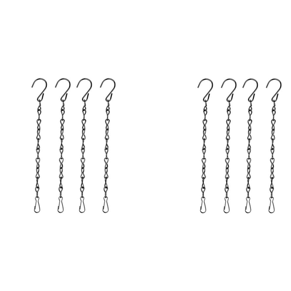 Catena Per Piante Sospese, Catena Nera Per Mangiatoie Per Uccelli Sospese