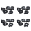 CR2016 2025 2032 Coin Cell Button Battery Holder Socket Black 5 Pcs 1